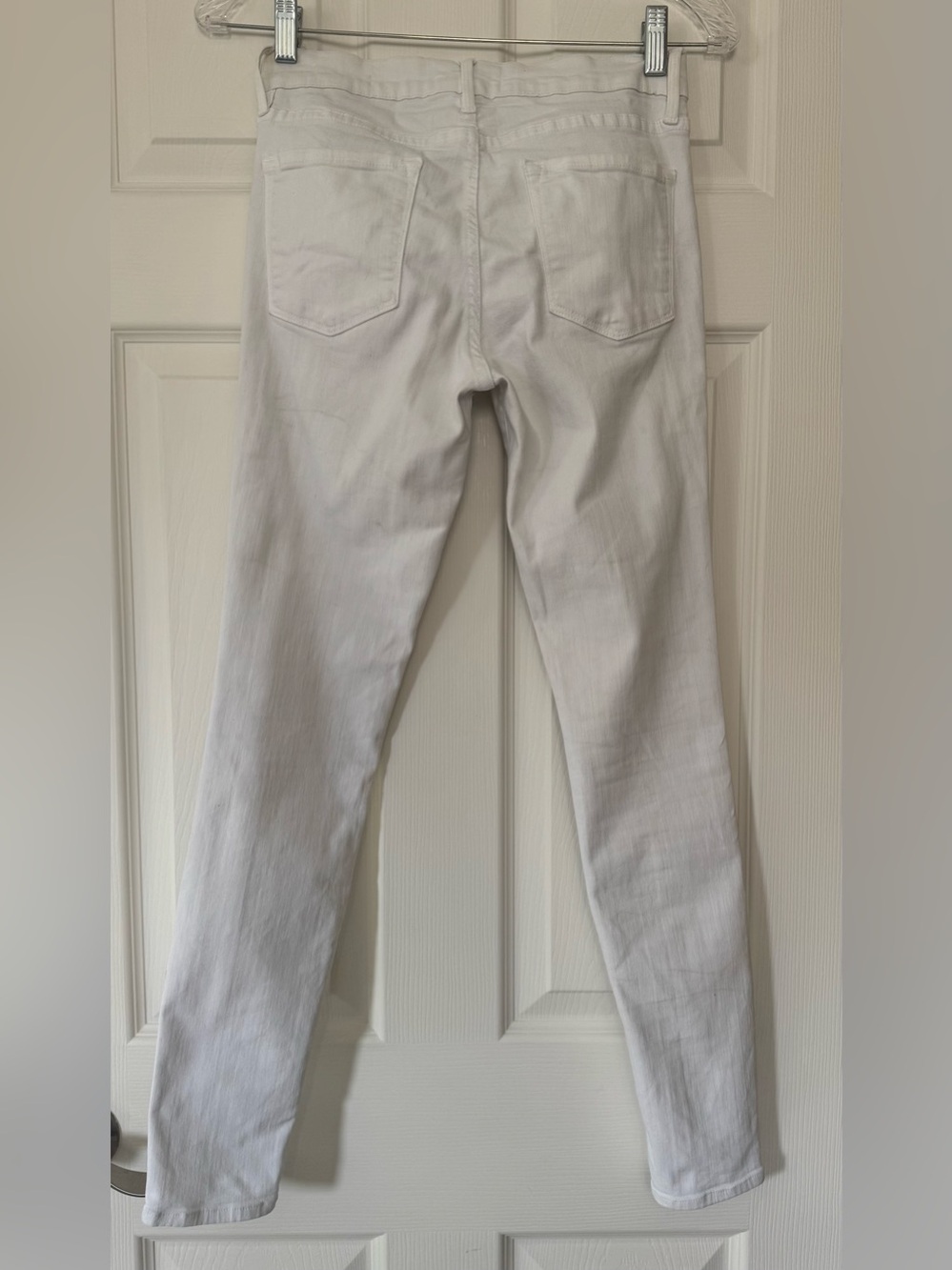 Frame White Women's Stretch Jeans - Classic Slim Fit